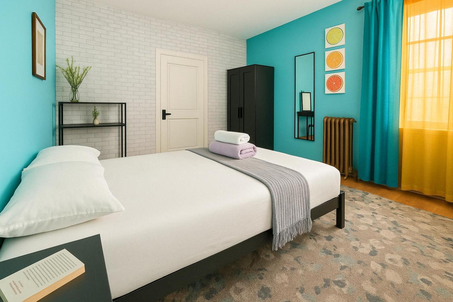 Modern Xl Queen Comfort & Character In Harlem New York