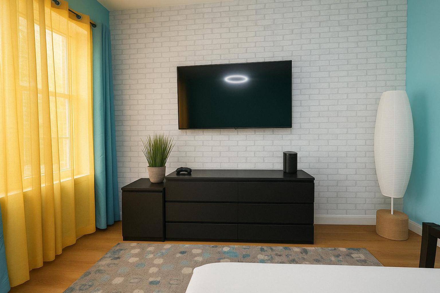 Apartment Modern Xl Queen Comfort & Character In Harlem New York