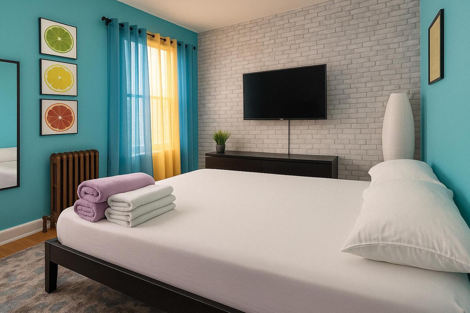 Modern Xl Queen Comfort & Character In Harlem New York